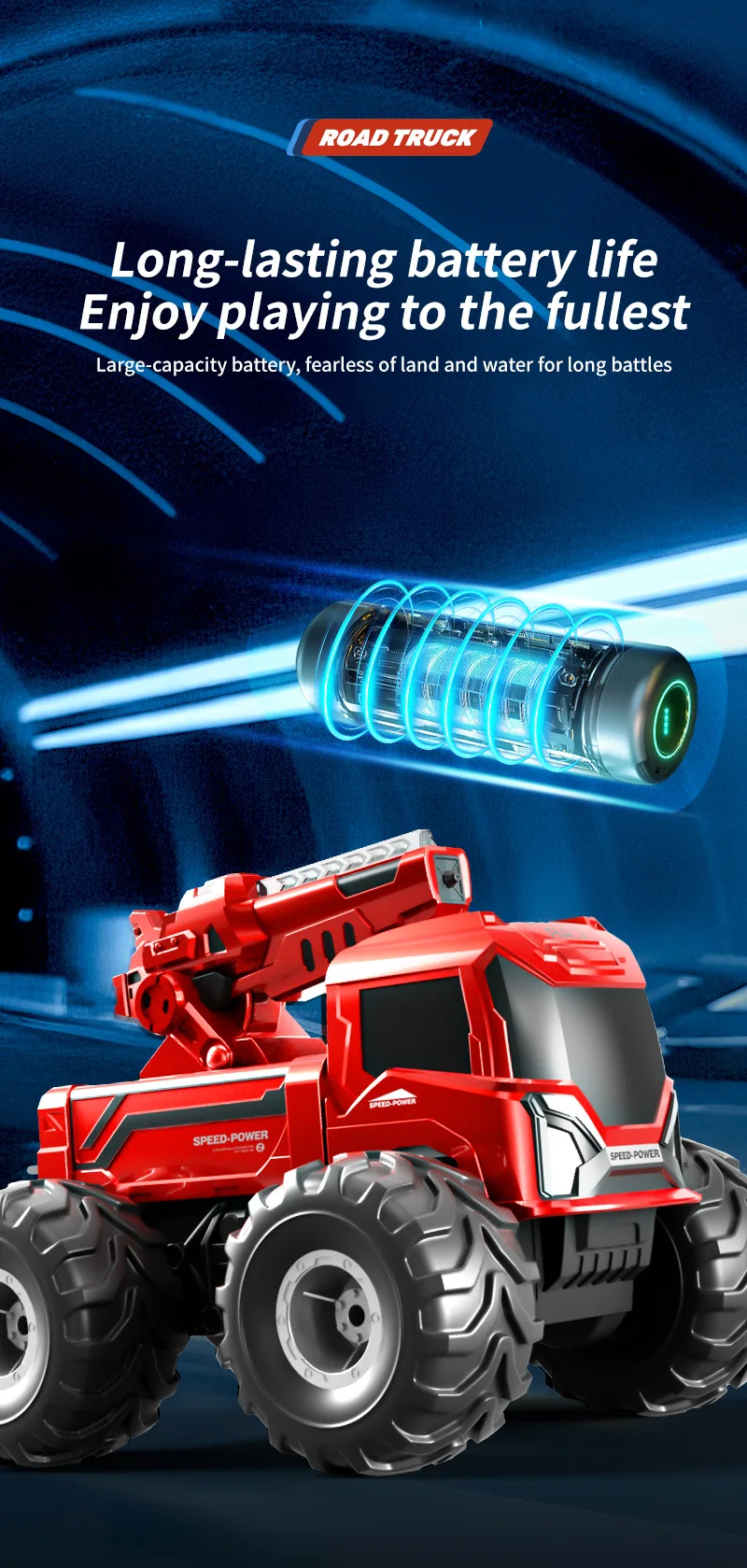 Remote Controlled 4wd Off-road Amphibious Water Cannon Toy Car_voghion.com