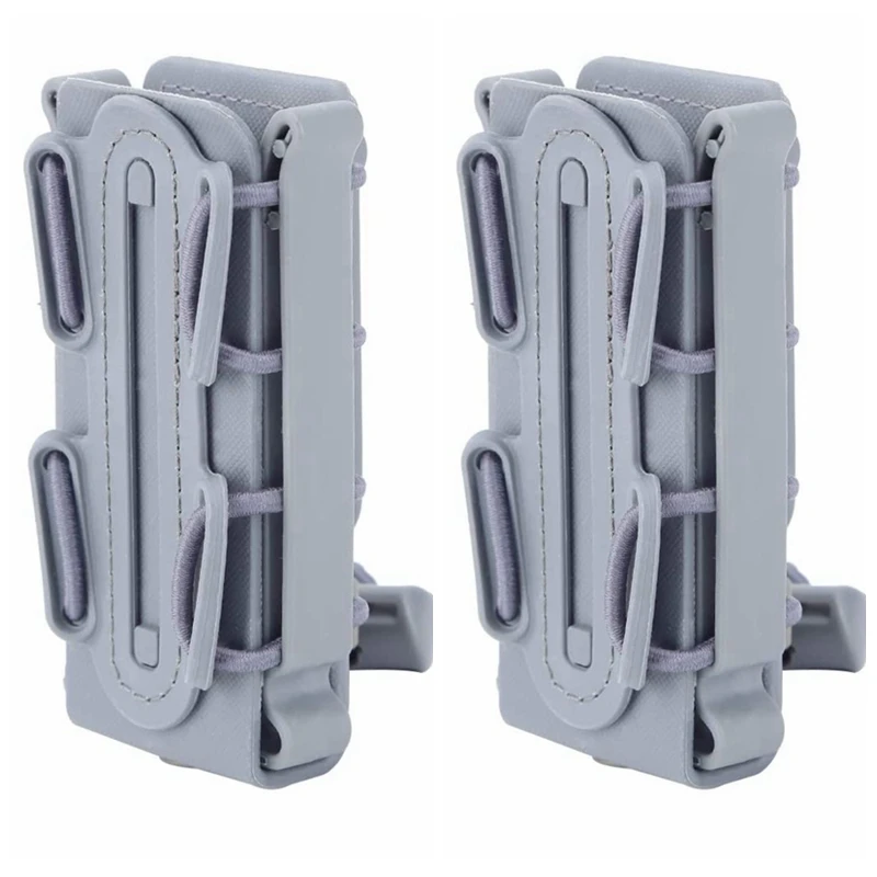 Poche Porte-munitions Double WST Tactical – Fixation MOLLE, 9mm, Pour Airsoft