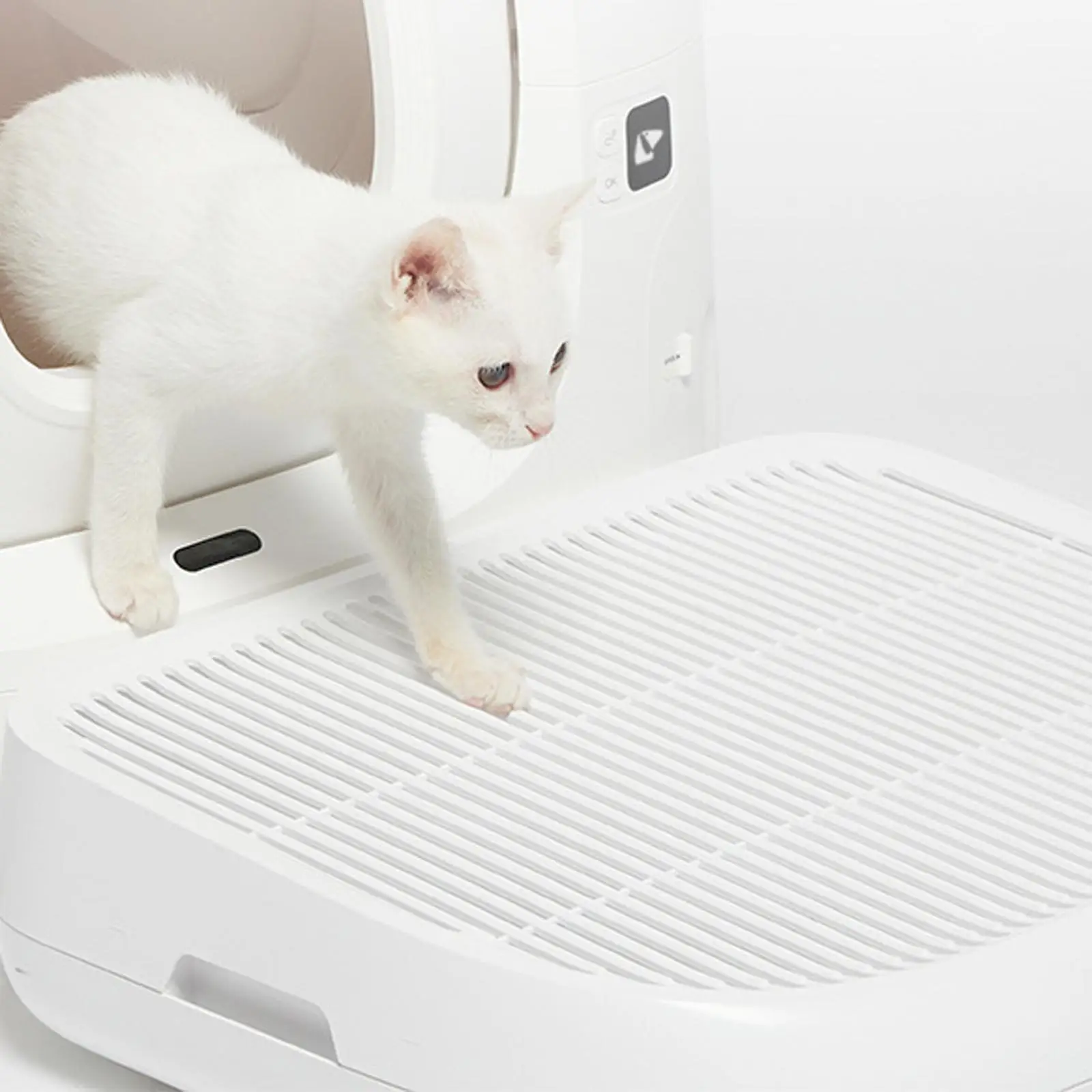 Cat Litter Box Ramp Step – Non-Slip Tray With Filter, Litter Trapper For Indoor/Outdoor Use, Helps Senior Cats