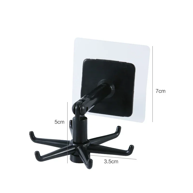 360 Degrees Rotating Folding Hook ABS Punch-free Multi-Purpose Hooks Kitchen Hook Waterproof Utility Hook for Home Bathroom