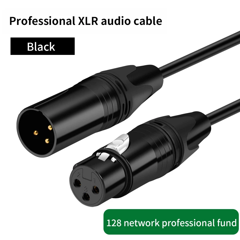 XLR Cable Male to Female Extension Karaoke Microphone Cable Audio Sound  Cannon Cable for Mixer Audio Power Amplifiers Camera 5m - AliExpress