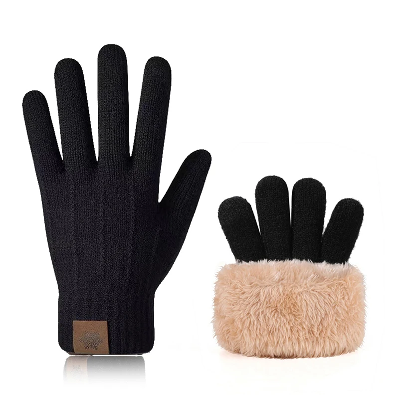 Cozy Winter Thermal Touchscreen Gloves - Unisex Warm Knit Essentials