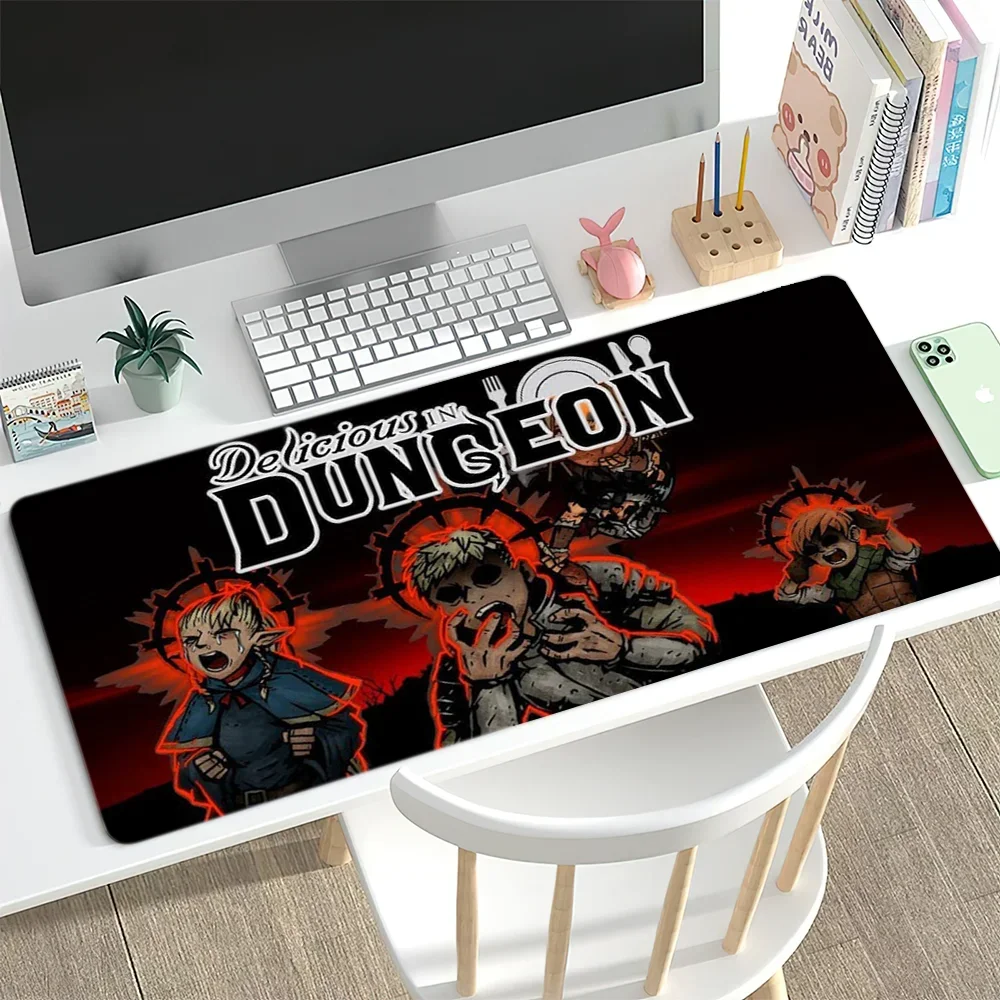 Delicious in Dungeon For PC Large MousePads Desk Gaming Mouse Pad Stitched Edges Non-Slip Rubber Base Extended 6