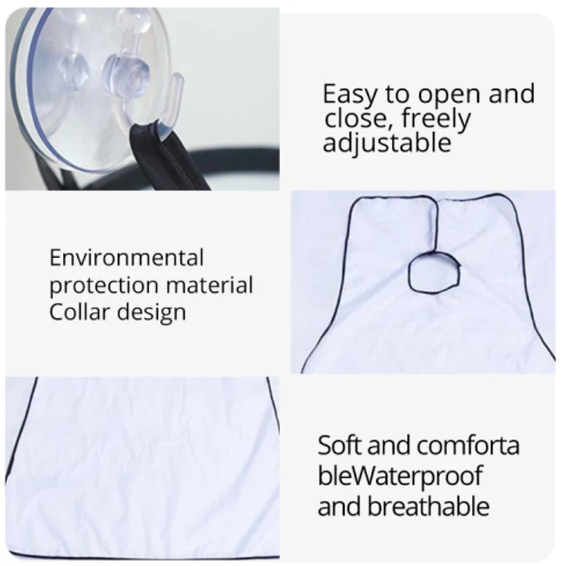 Beard Apron Modern Shaving Apron With Suction Cup Set Hairdressing Tools