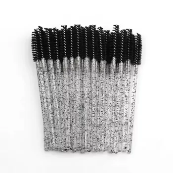 50-100PCS Crystal Eyelash Brush Combs Professional Eye Lash Extension Mascara Wands Makeup Beauty Tool for Eyelashes 1