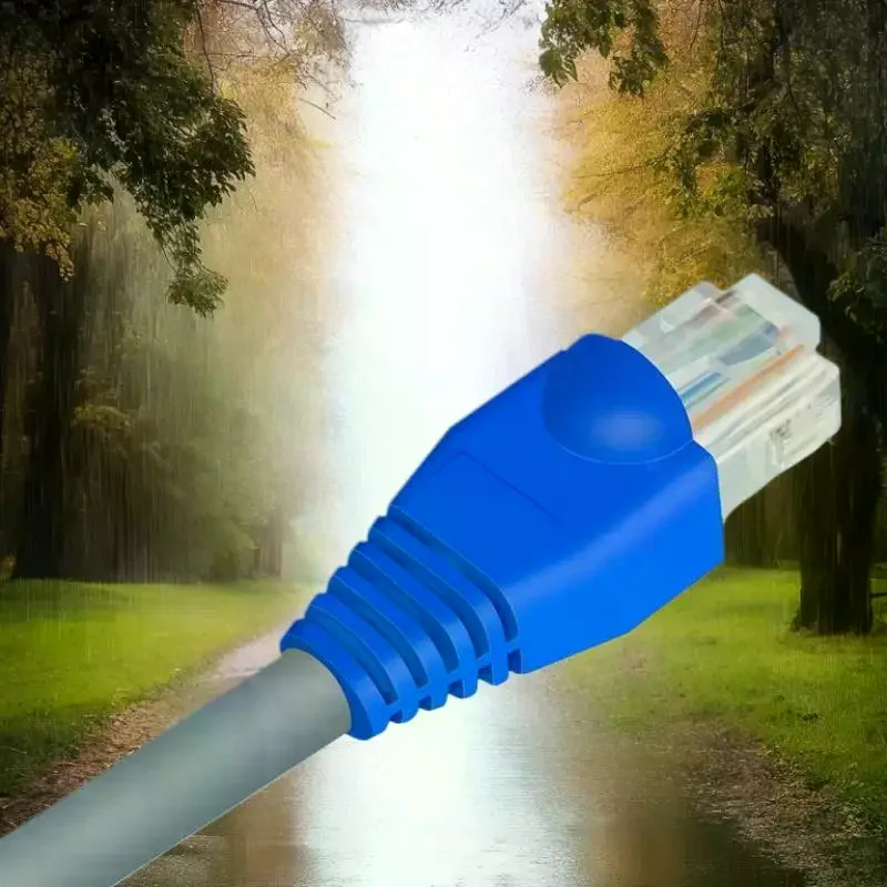 50/100Pcs RJ45 케이블 커넥터 플러그 커버 이더넷 네트워크 케이블 커넥터 플러그 스트레인 릴리프 부츠