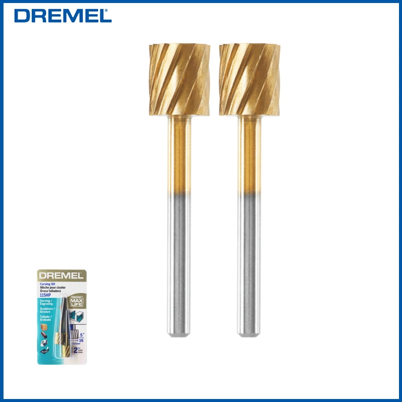 

Dremel Max Life 115HP Carving Bit High Performance Rotary Accessories 5/16-inches Working Diameter 1/8" Shank For Engraving