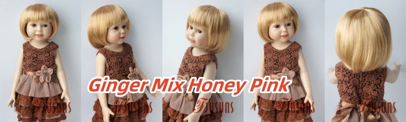 BOBO Doll wigs JD256 11-12 inch 28-30 CM Short BOBO Cut Synthetic mohair Resin doll wig