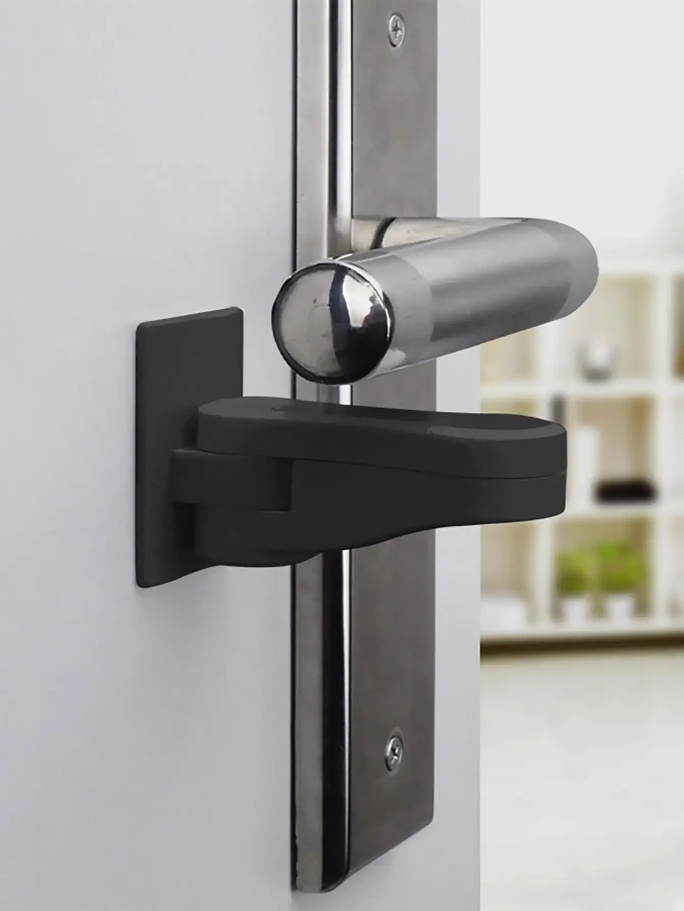 Description Picture 2 of item1pc- Multi-function door handle lock Child safety lock for cabinet drawer doorstop