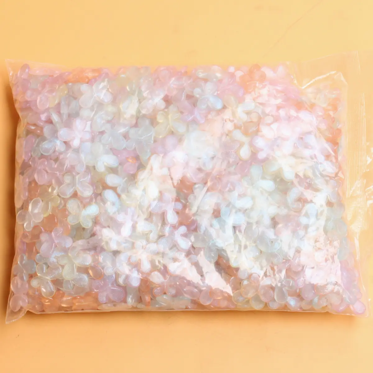 500g/pack About 700pcs 20mm*15mm Pearlescent Color Butterfly Peandants DIY Necklace Bracelets Jewelry Accessories Loose Beads