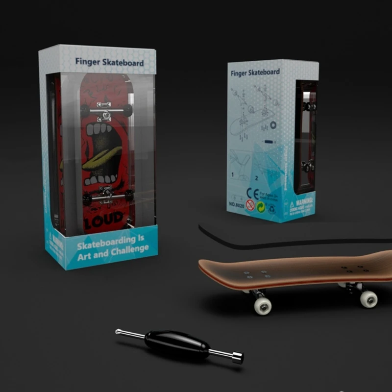 Skate De Dedo Profissional Fingerboard Com Rolamento E Arte