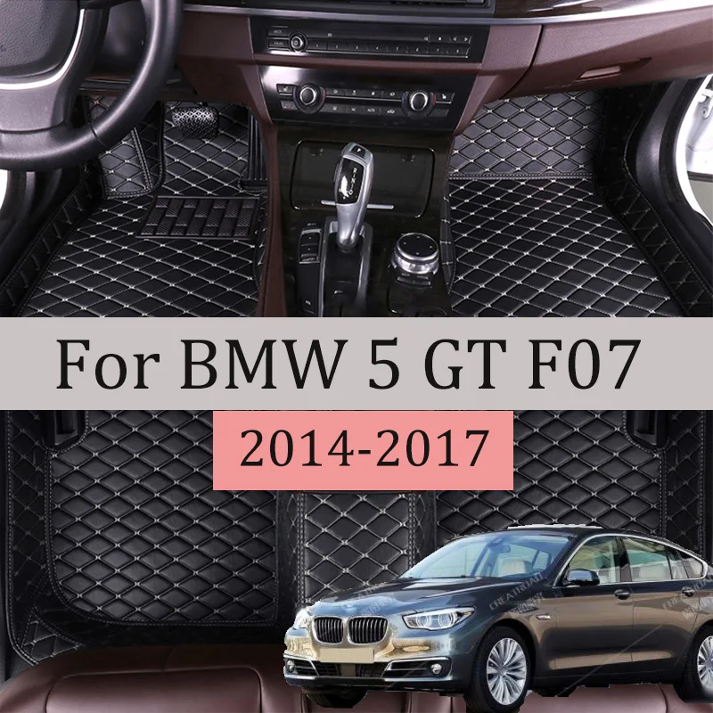 Custom Made Leather Car Floor Mats For BMW 5 GT F07 535i 528i（Five