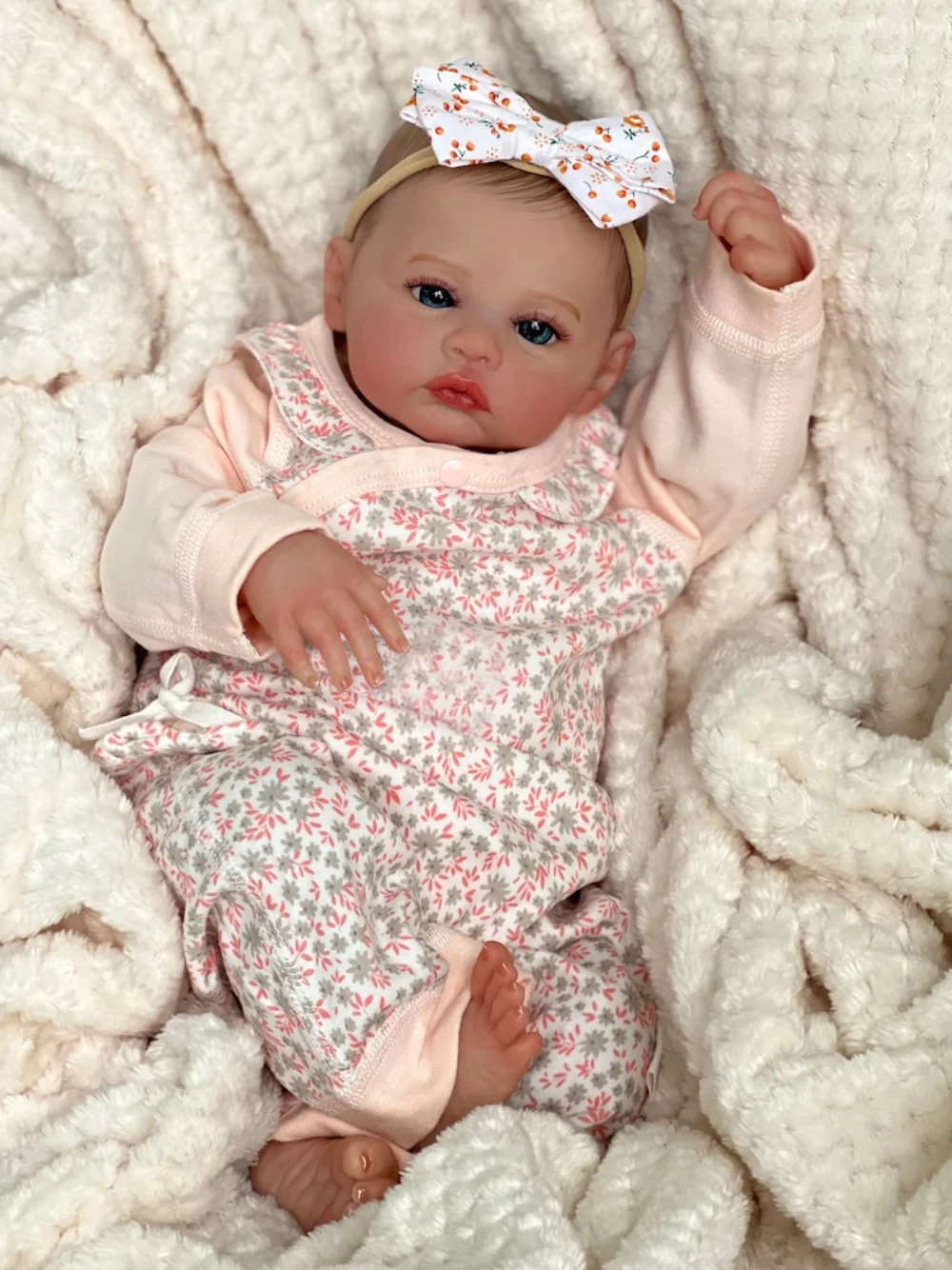 17inch Already Finished Reborn Baby Doll Meadow Soft Body 3D Painted Skin with Visbile Veins Collectible Art Doll Christmas Gift