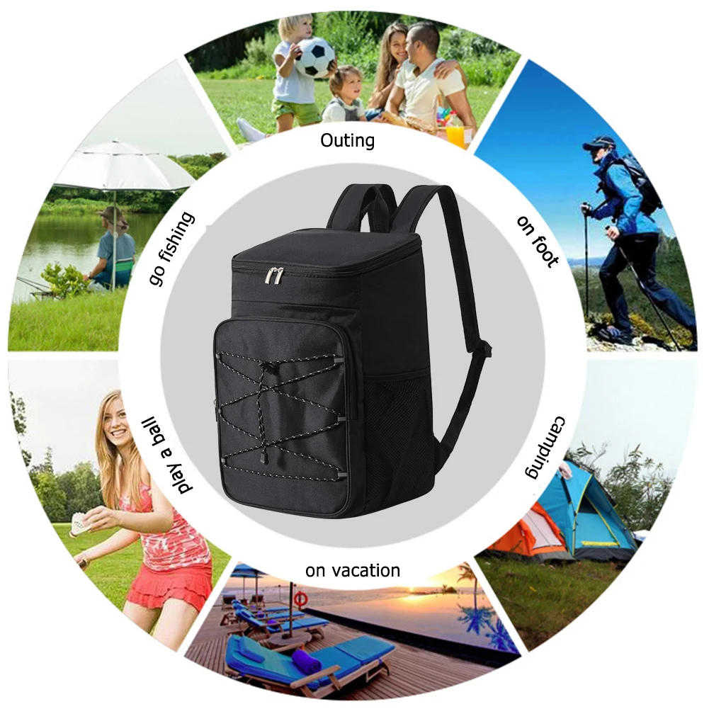 Insulated Cooler Bag Thermal Backpack Waterproof Picnic Bag Leak-Proof Isothermal Fridge Backpack Beer Camping Supplies