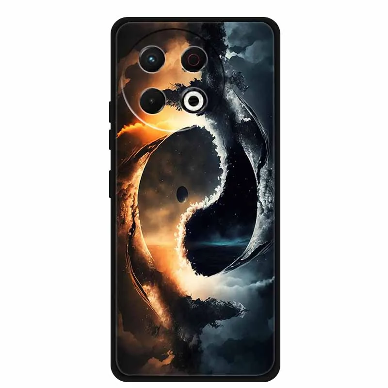 Black Silicone Soft Phone Case - Protective Back Cover