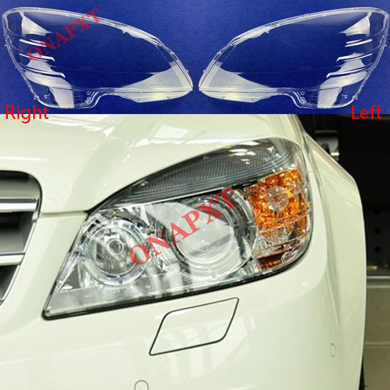 Car Front Headlight Cover For Mercedesbenz Cclass W204 20082010 Auto