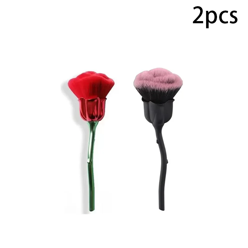Pink Rose Soft Nail Dust Cleaning Brush