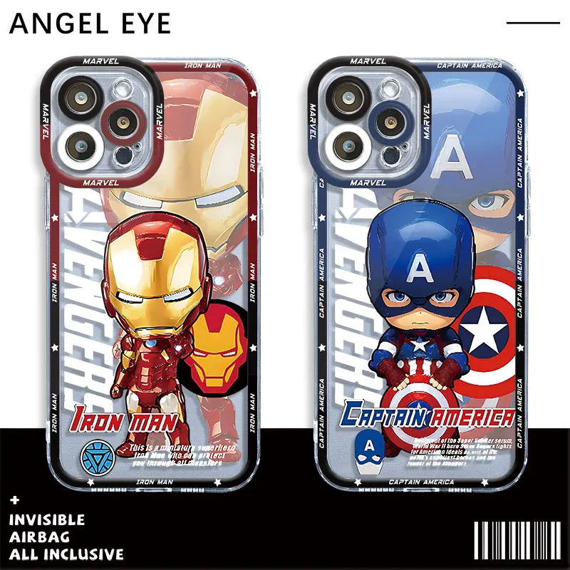 Marvel Avengers Loki Back Case Per Apple Iphone 15 Plus Xr Se Xs Max 11 13 Mini 14 Pro Max 12 Pro 7 8 Tpu Cover In Silicone Trasparente