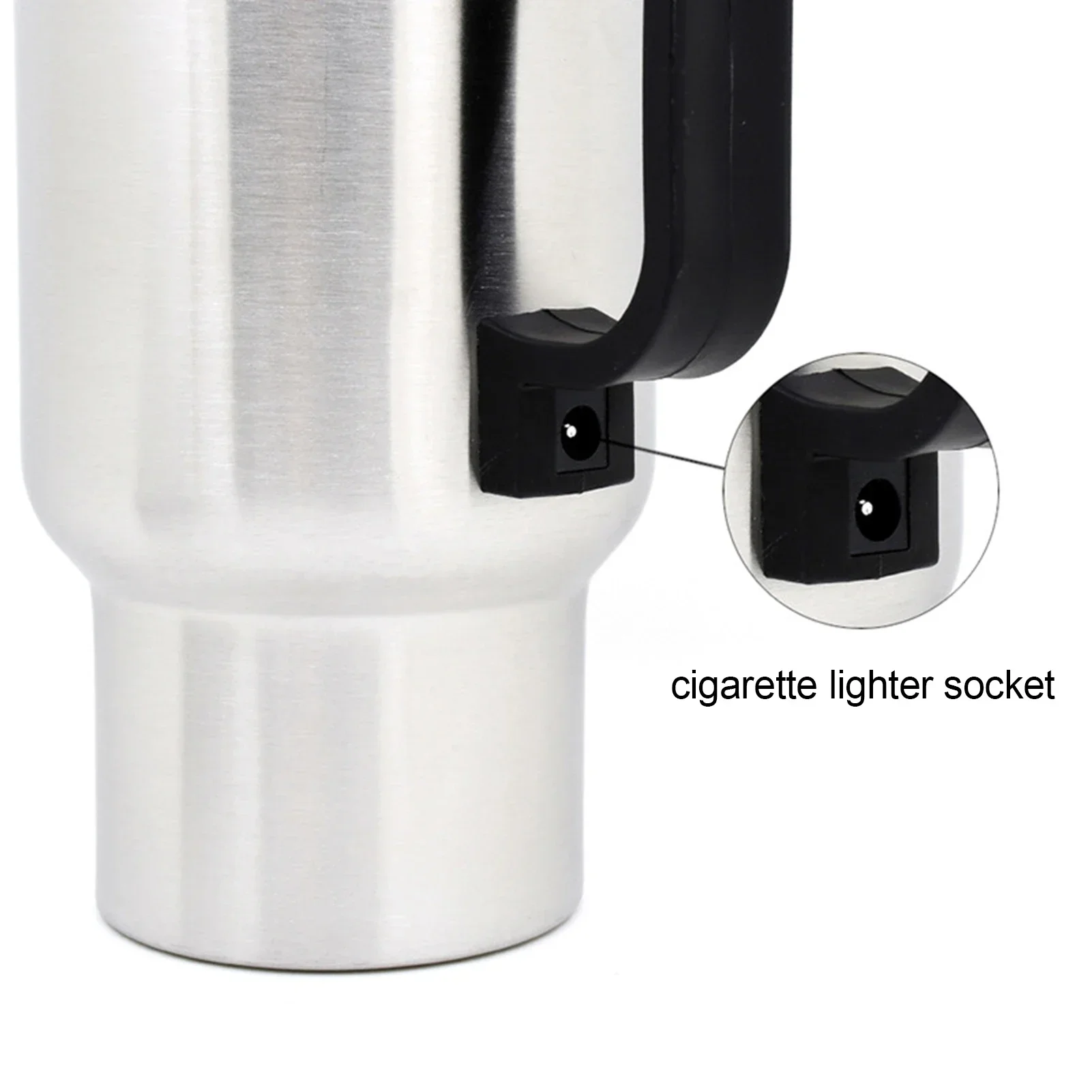 Quick-Heat Car Heater Mug Insulated Double-Wall Stainless Steel Large Capacity Beverage Warmer