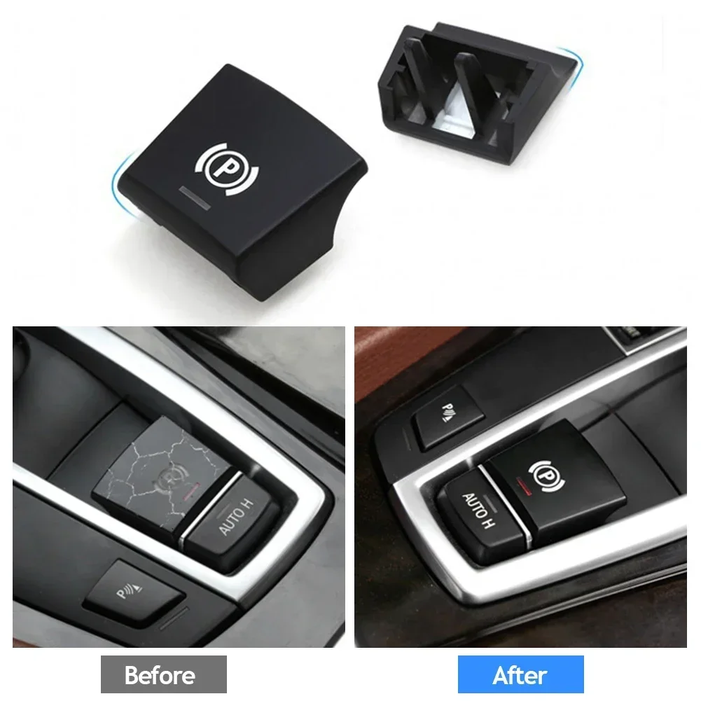 Luxury Car Handbrake Parking Brake Button Switch Cover in Sleek Design