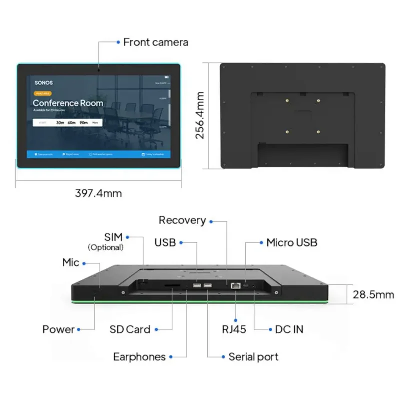   15.6 ġ ȵ̵ ׼  º LED Ʈ  2K ġ ũ ȸ  ý POE NFC RFID 