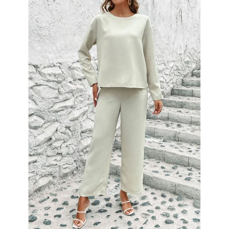 Sets Women's Autumn New Long Sleeve Top & Fashion Pants Set New Casual Clothing Woman Loose Two Piece Suit Outfits