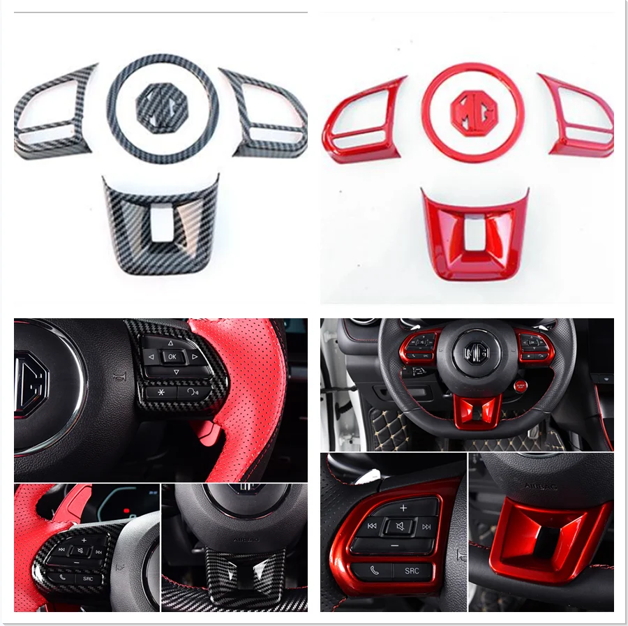 

Steering Wheel Frame Decoration Cover Trim For MG GS HS ZS MG5 MG6 2017 2018 2019 2020 2021 2022 Accessories Trophy Ev Luxury