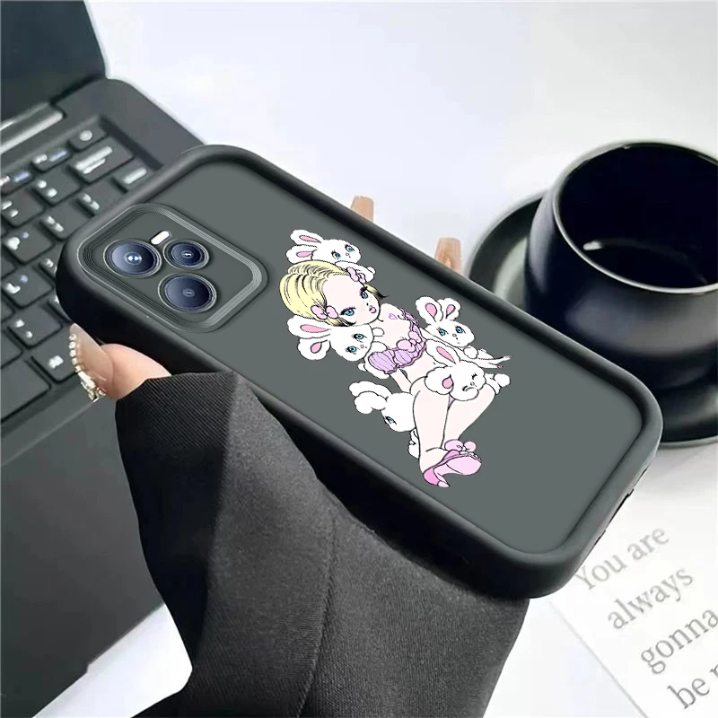 

for Realme 11 MASTER Q3 C35 C12 C2S C15 C17 PRO GT 50I PRIME soft Lovely shockproof cute girl phone case Casing