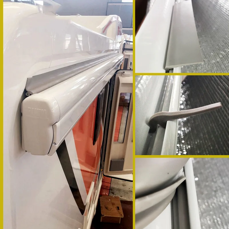 1PC Rain Rubber Guard Seal For For Fiamma F45 F70 Awning Kit Awning Adapter Curved Walls Sold Per Meter Camper Auto Accessories