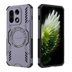 Enhanced Magnetic Wireless Charging Shockproof Case - Armor Anti - Fall Hard Back Cover & Bumper Shell - OnePlus 15 (Purple)