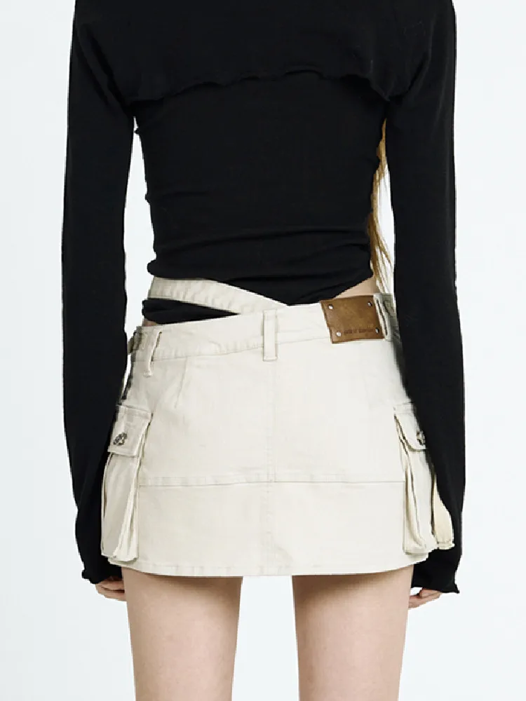2023 Y2K Safari Low Waist Safari Mini Skirt Summer Women