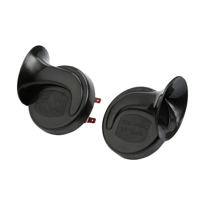 Universal Car Horn 12V Super Loud Electric Snail Train Horn Waterproof Horns Siren For Motorcycle Car Truck SUV Boat