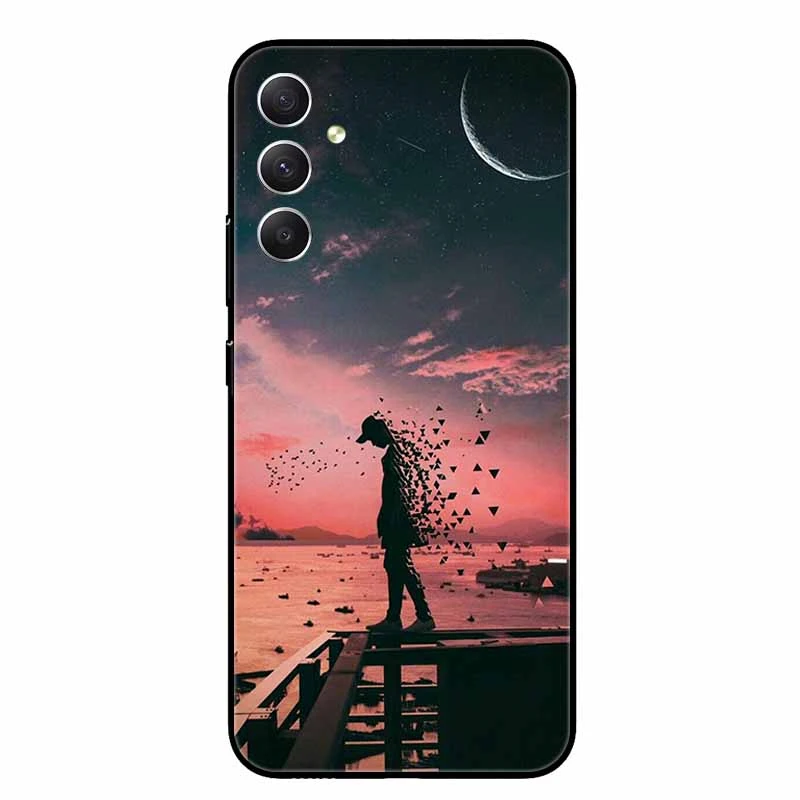 Cute Painted Soft Silicone TPU Phone Cover - 6.7'' Back Shell