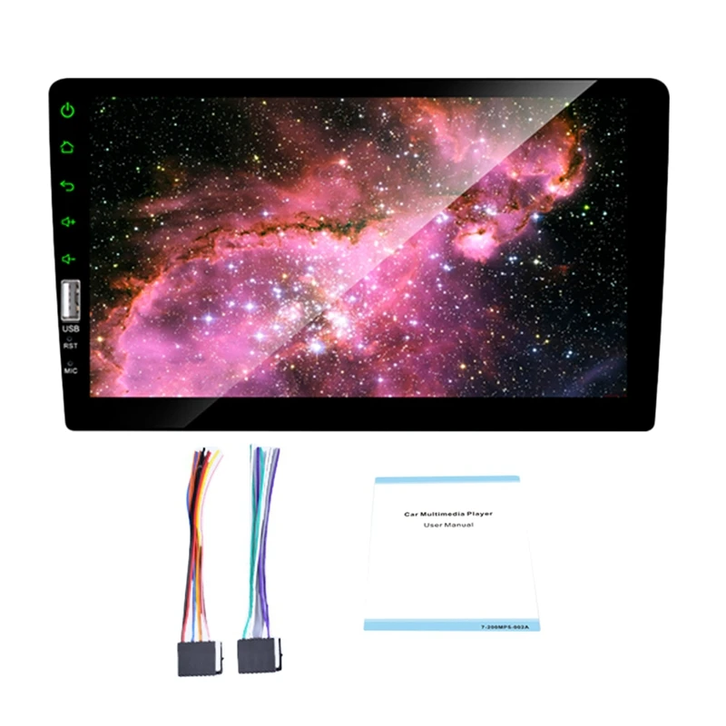 차량용 MP5 플레이어 접촉 화면 FM 라디오, 블루투스 USB AUX, DC12V 1Din, 9 인치, 4X50W