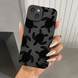 Sea Turtle Print Phone Case - Black Ocean Design Cover - Realme 10 Pro 5G (TOYB - 260TOY33206A1)
