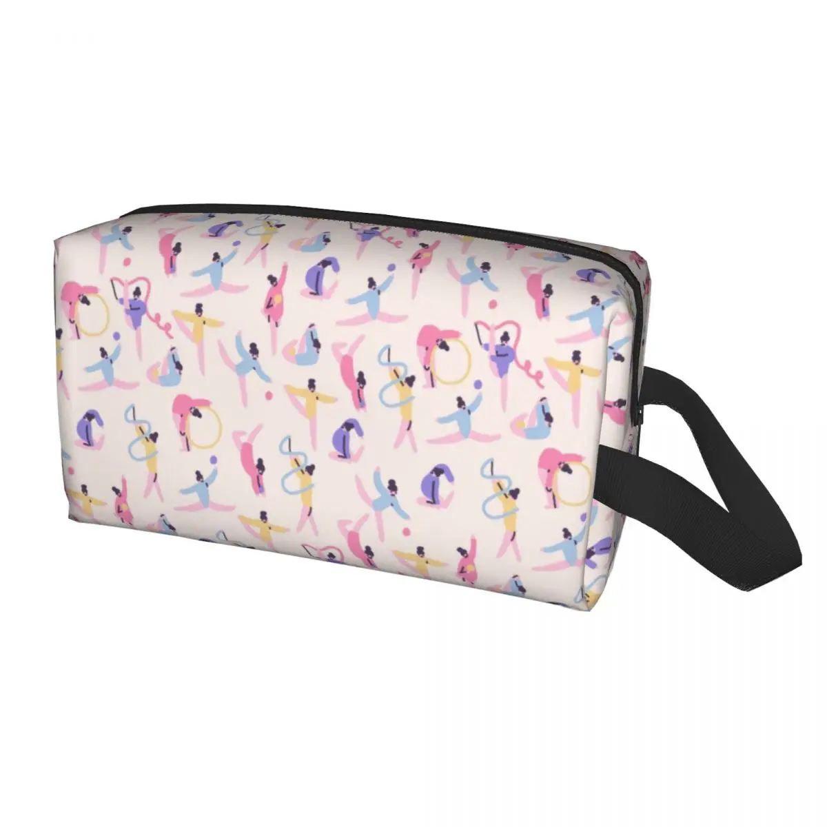 

Fashion Dance Rhythmic Gymnastics Travel Toiletry Bag for Women Makeup Cosmetic Bag Beauty Storage Dopp Kit