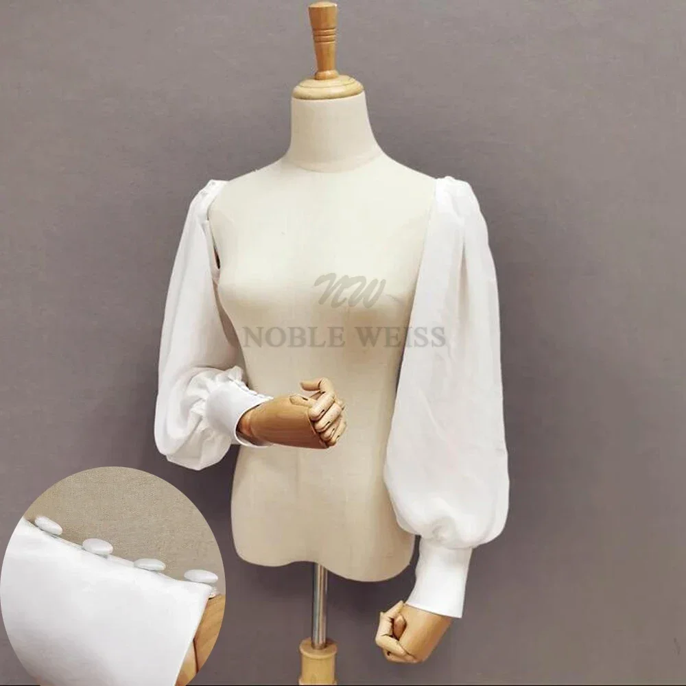 Wedding Sleeve Accessories Seperate Chiffon Sleeve for Wedding Dress