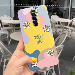 Lovely Candy Color Silicone Back Cover - Soft TPU Coque - Realme XT (Gray pink)