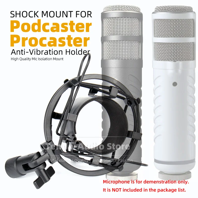 For RODE Podcaster Procaster Microphone Stand Isolation Suspension Mic Shockproof Mike Holder Anti Vibration Shock Mount Bracket