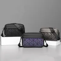 2025 nouvelle mode couleur losange modèle femmes hommes bandoulière sac à bandoulière élégant marque trajet sacs à main sac de messager décontracté 4