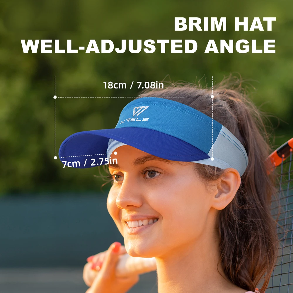 WRELS 1pc New Patchwork Color Anti-ultraviolet Hollow Cap Super Sweat-absorbing Sun Hat Fashionable Versatile Shade Sun Hat