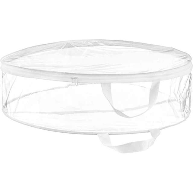 24/30 Hüvelykes Karácsonyi Koszorú Tároló Táska Pvc Vízálló Átlátszó Üdülési Otthoni Napi Négy Évszakban - Image 5