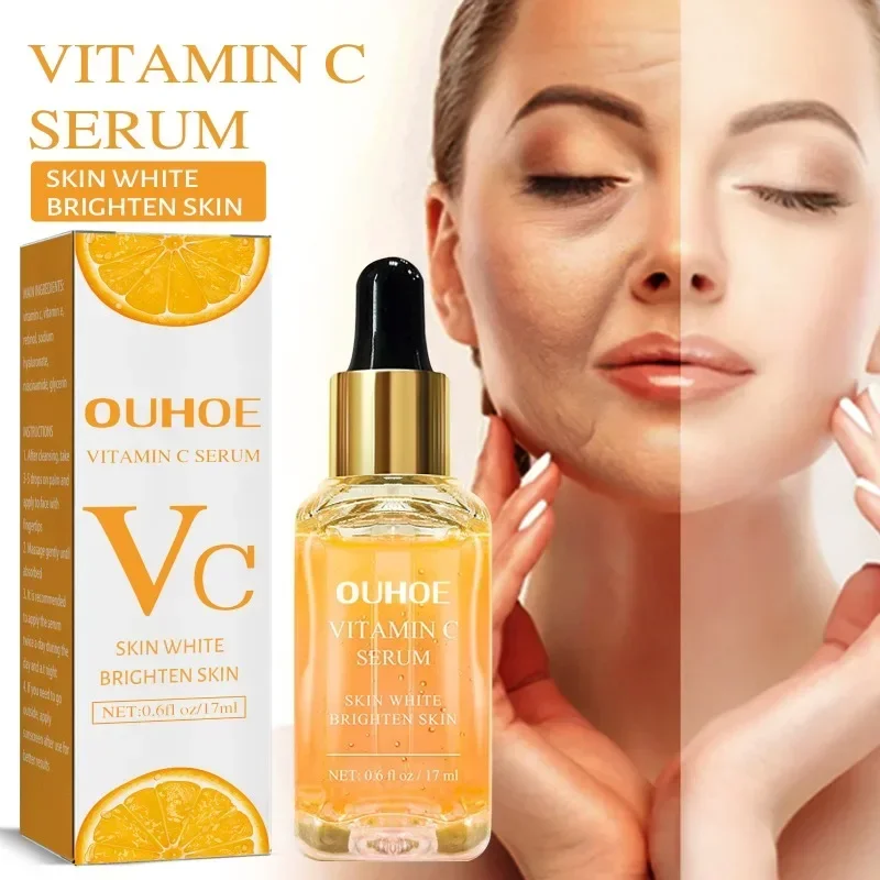Vitamin C Essence remove Wrinkle Firming Fade Fine Lines Anti-Aging Moisturizing Brighten whitening Skin care facial Serum oil body serum