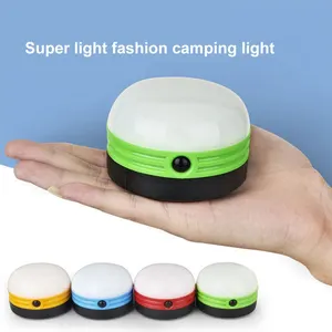 Magnetic LED portable camping lantern mini size with aluminium hook AA Battery 3 mode waterproof tent lamp outdoor high quality