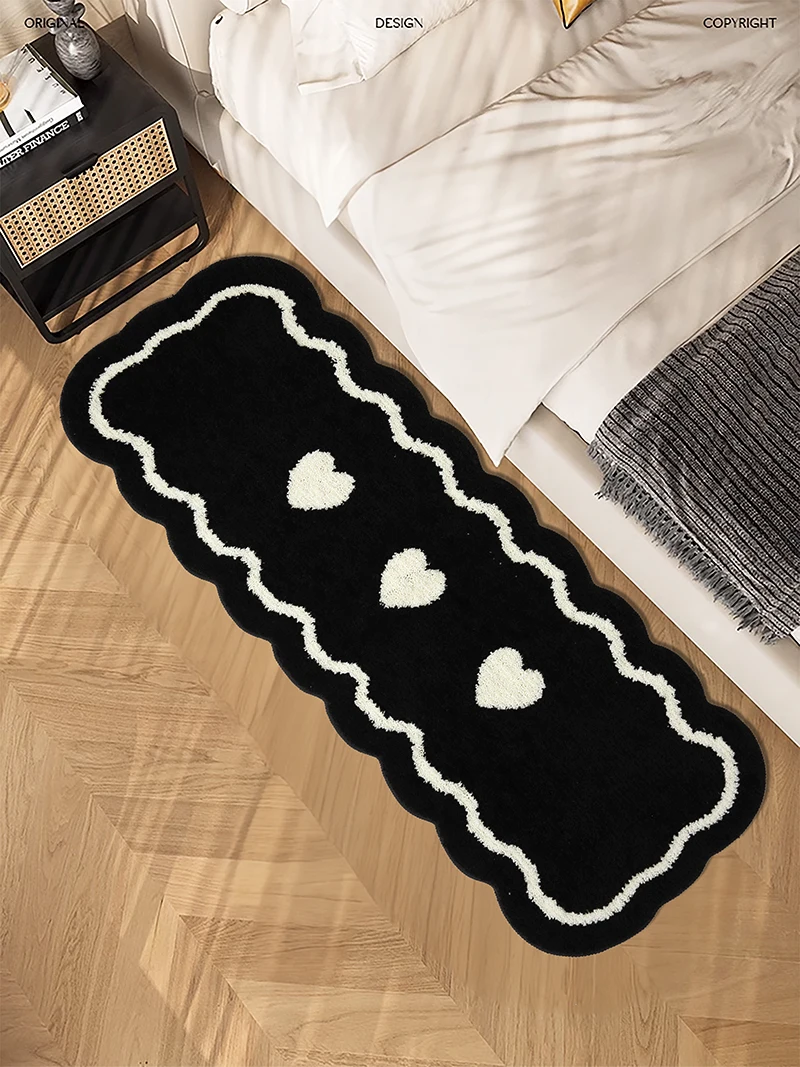 Cream Style Imitation Cashmere Carpet Bedroom Bed Blanket Advanced Home Decor Living Room Cloakroom Balcony Soft Mat