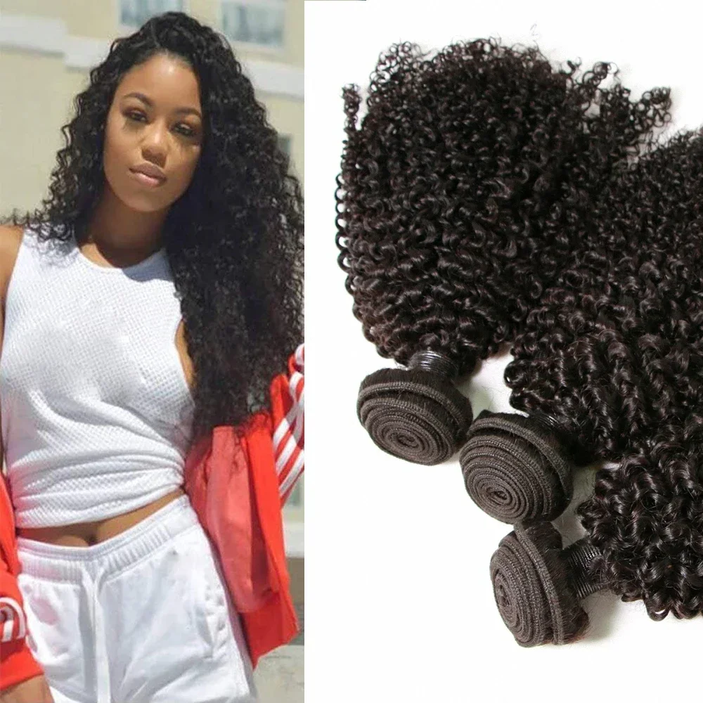 Baby Deep Wave Bundles Deep Curly Hair 3 Bundles on Sale Brazilian Remy Human Hair Weave Extensions 18 20 22inches