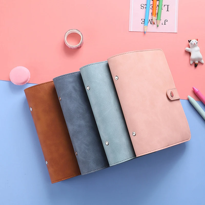 Good Material A6 PU Leather Budget Binder Notebook Cash Envelopes System Set Binder Pockets Money Budget Saving Bill Organizer