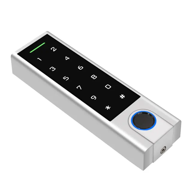 TTlock App Control Door Access Control System Fingerprint Smart Phone Bluetooth or Bell Card Reader 13.56Mhz Door Opener Panel 6