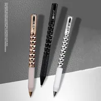 1 Piece Lytwtw's Creative Rhombus Geometry Ballpoint Pen Retractable Ballpoint Pens Multifunction Pen For Writing Stationery 1