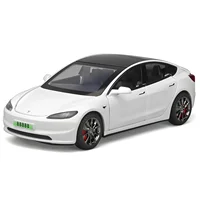 1/32 Tesla Model 3 Alloy Car Model Simulation Electric Car Model Boy Toy Pendant 6